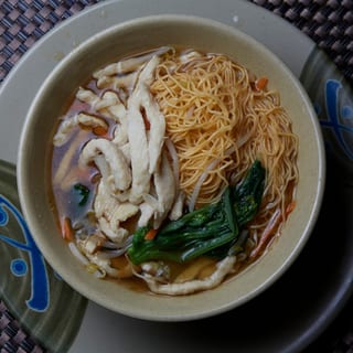 Shredded Chicken Noodle Soup