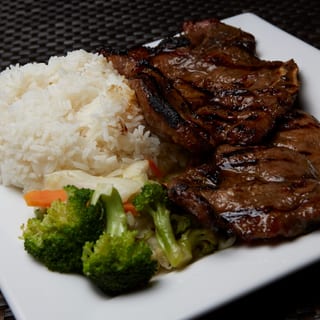 Lunch Grilled Pork Chop Broccoli